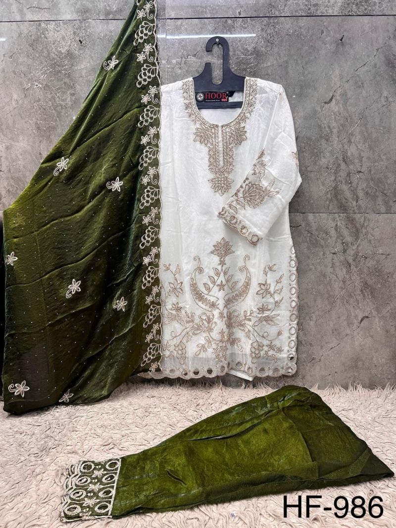 986 A To D By Hoor Tex Fandy Embroidery Salwar Kameez