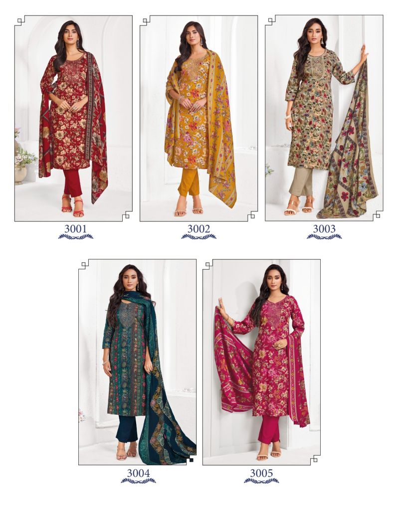 Parker Vol 3 By Radhika Jam Foil Print Kurti With Bottom Dupatta
