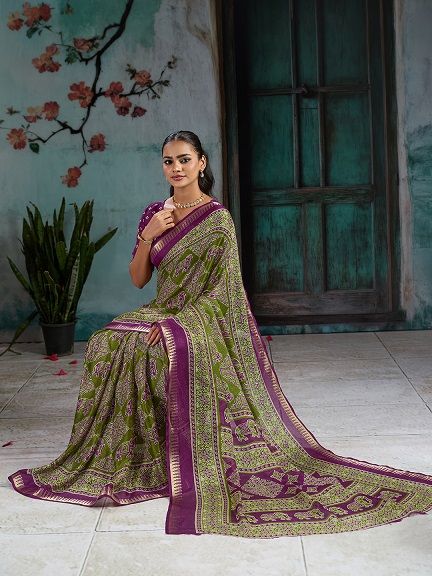 230 By Mahek Mass Mello Digital Printed Saree