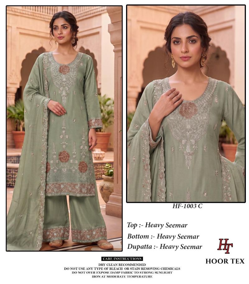 1003 A To D By Hoor Tex Shimmer Readymade Pakistani Suits