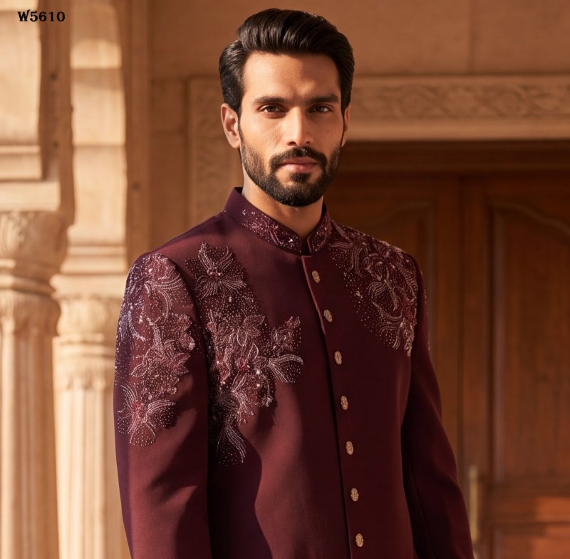 Outluk Wedding Vol 56 Lachaka Hand Work Designer Jodhpuri Suit