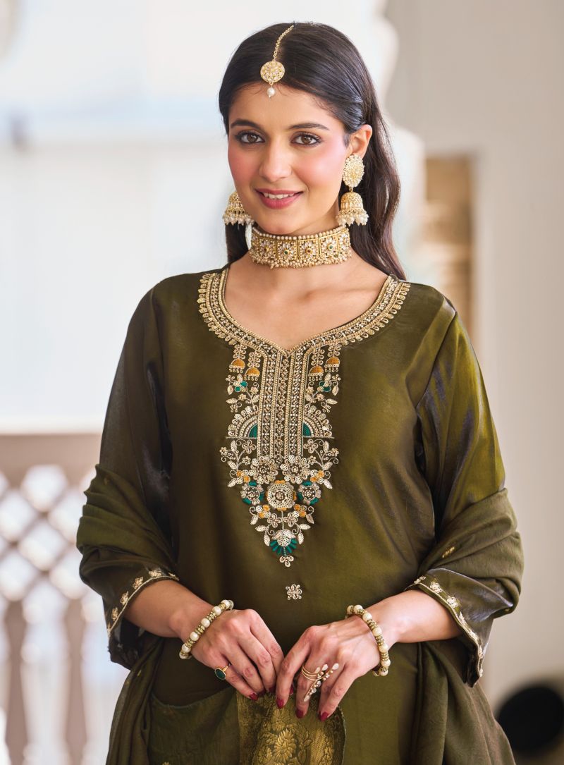 Priyanshi Vol 1 By Radhika Roman Glass Kurti With Bottom Dupatta 