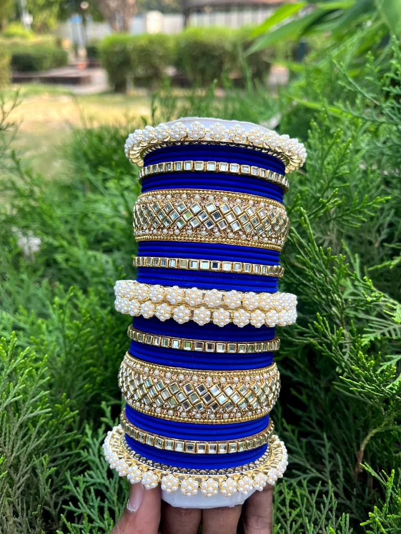 Designer Chudla Kada With Kundan Bangles Set 2 Wholesale Shop In Surat ...