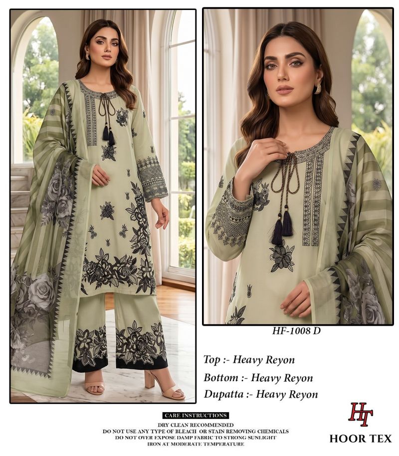 Hoor Tex 1008 A To D Rayon Designer Salwar Kameez 
