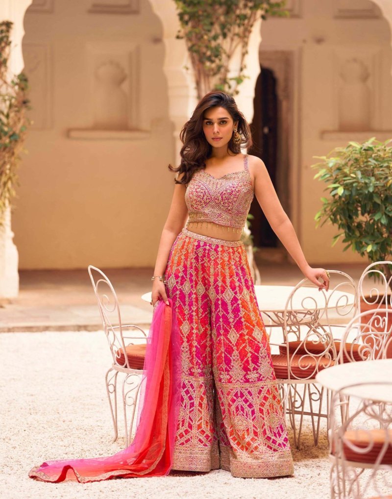 Muskan By Sayuri Chinon Silk Indo Western