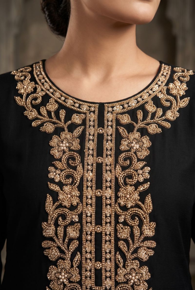 Kabool By Aurraa Chinon Beads Work Salwar Suits