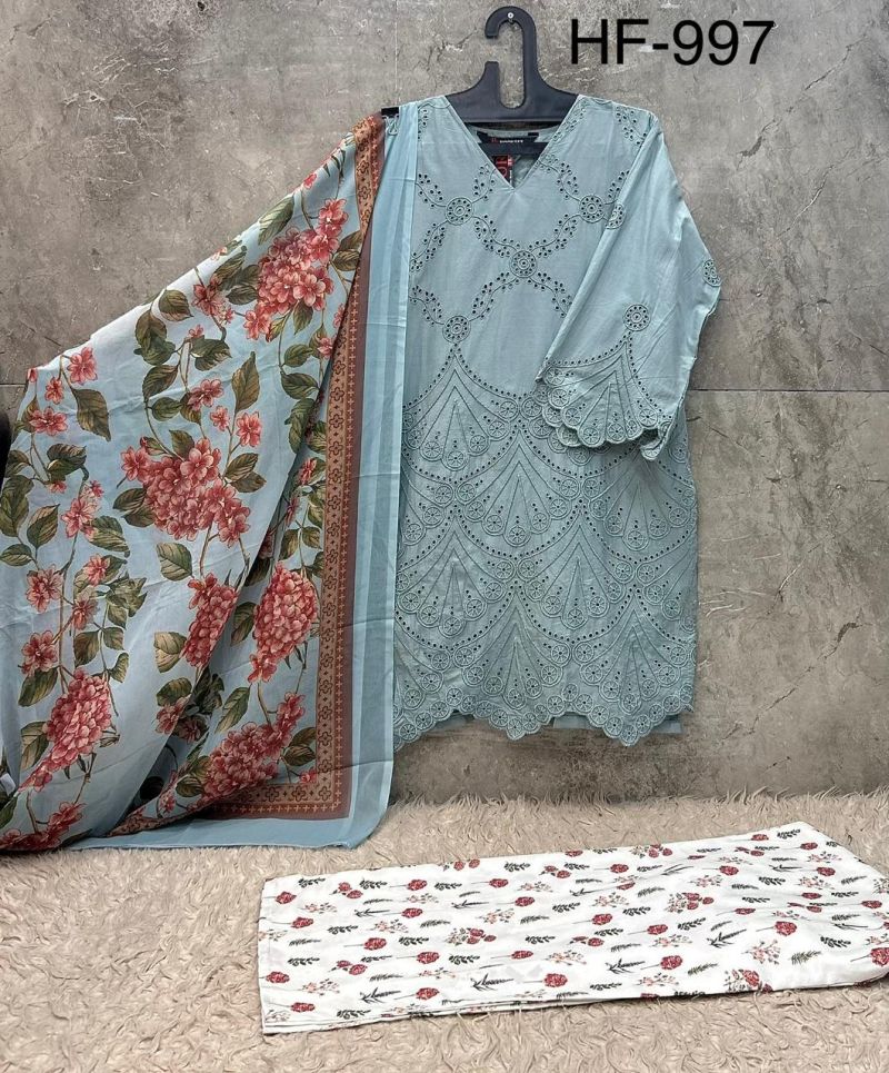 Hoor Tex 997 A To D Cambric Cotton Salwar Kameez