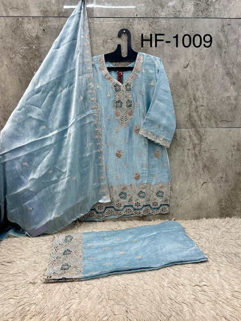 Hoor Tex 1009 A To D Rim Zim Crush Salwar Kameez