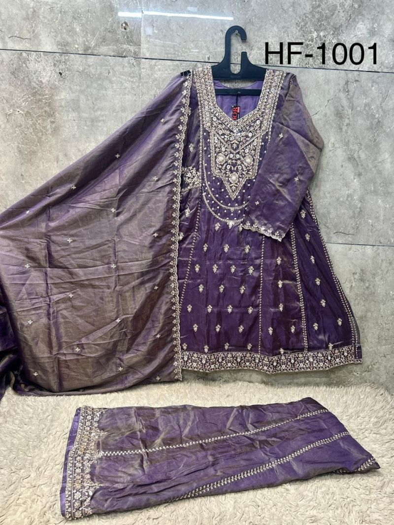 Hoor Tex 1001 A To D Cosmos Embroidery Salwar Kameez