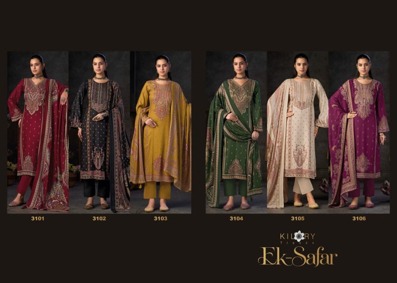 Ek Safar By Kilory Viscose Pashmina Dress Material