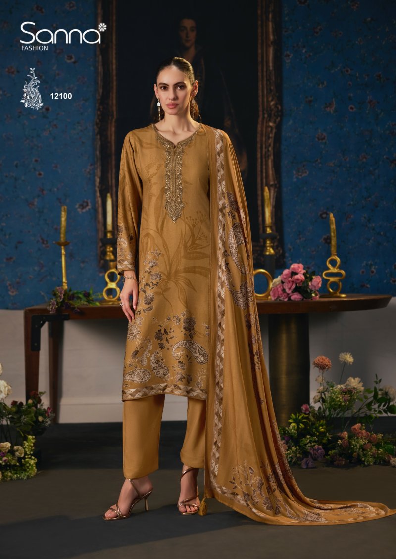 Bellisha By Sanna Viscose Pashmina Dress Materials