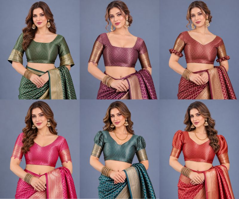 Schc Swara O Soft Lichi Banarasi Silk Saree