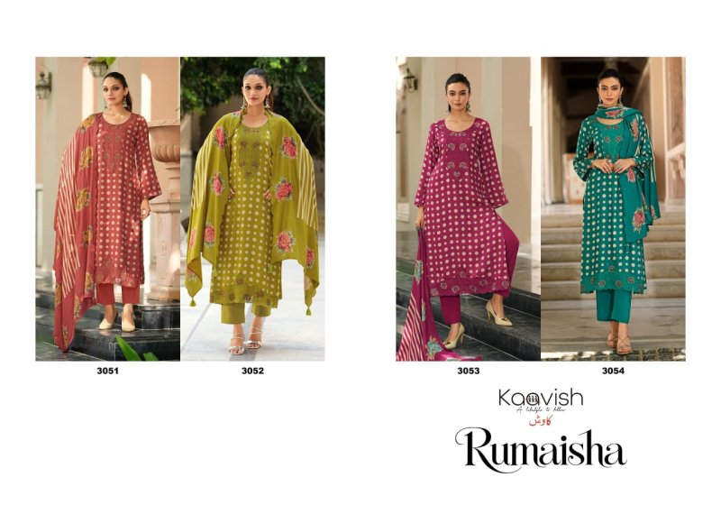 Rumaisha By Kaavish Viscose Pashmina Dress Material