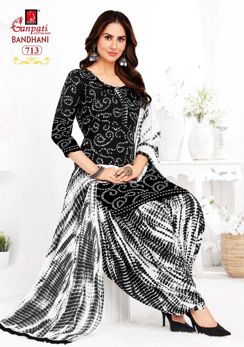 Bandhani Vol 7 By Ganpati Bandhani Printed Cotton Readymade Dress ...