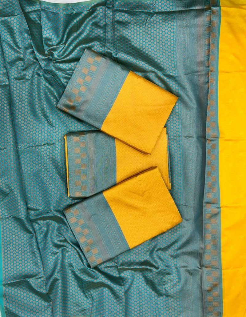 Soft Silk 5019 Soft Lichi Silk Jacquard Worked Saree