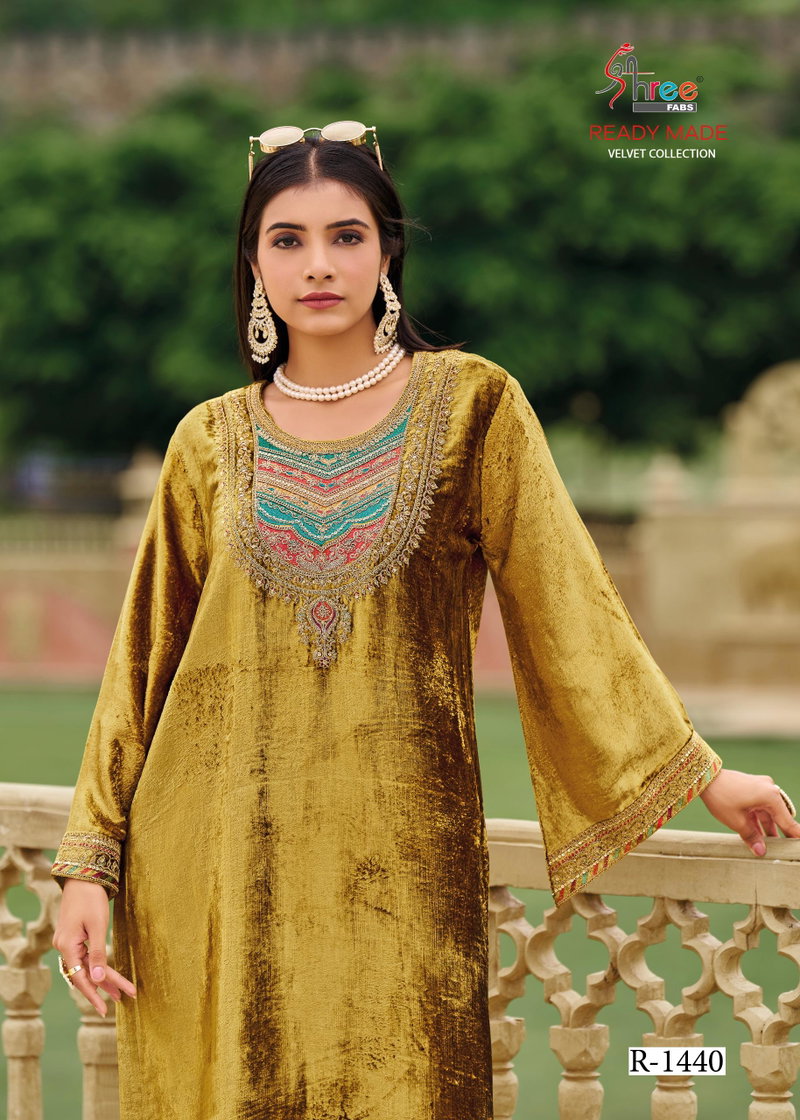 green emerald velvet dress adan-libas Pakistani Dress Velvet Premium