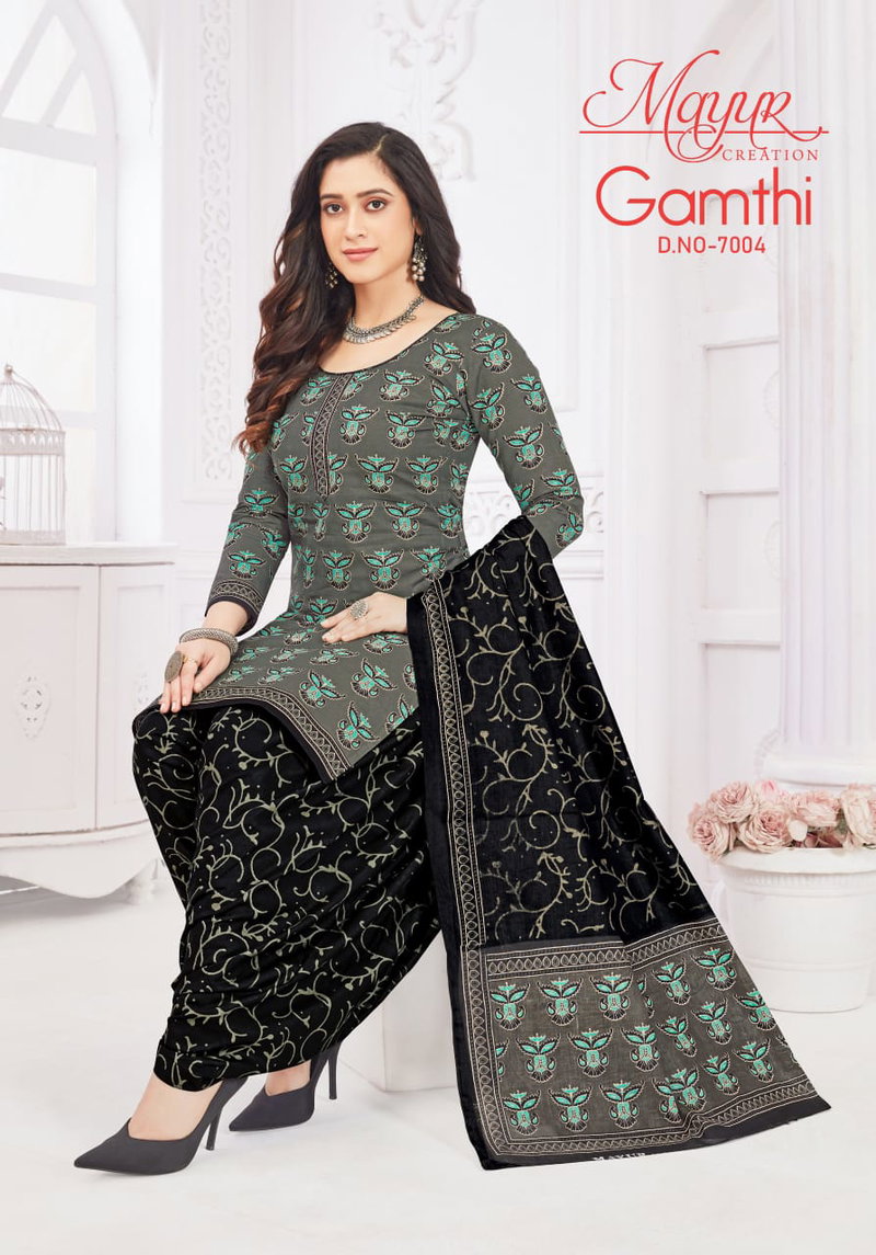Gamthi Vol 7 By Mayur Printed Cotton Dress Material Wholesale Price In  Surat - The Ethnic World