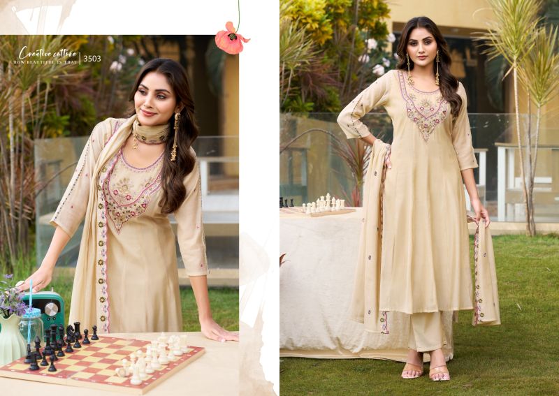 Ladies Flavour 3501 And 3503 Kurti With Bottom Dupatta