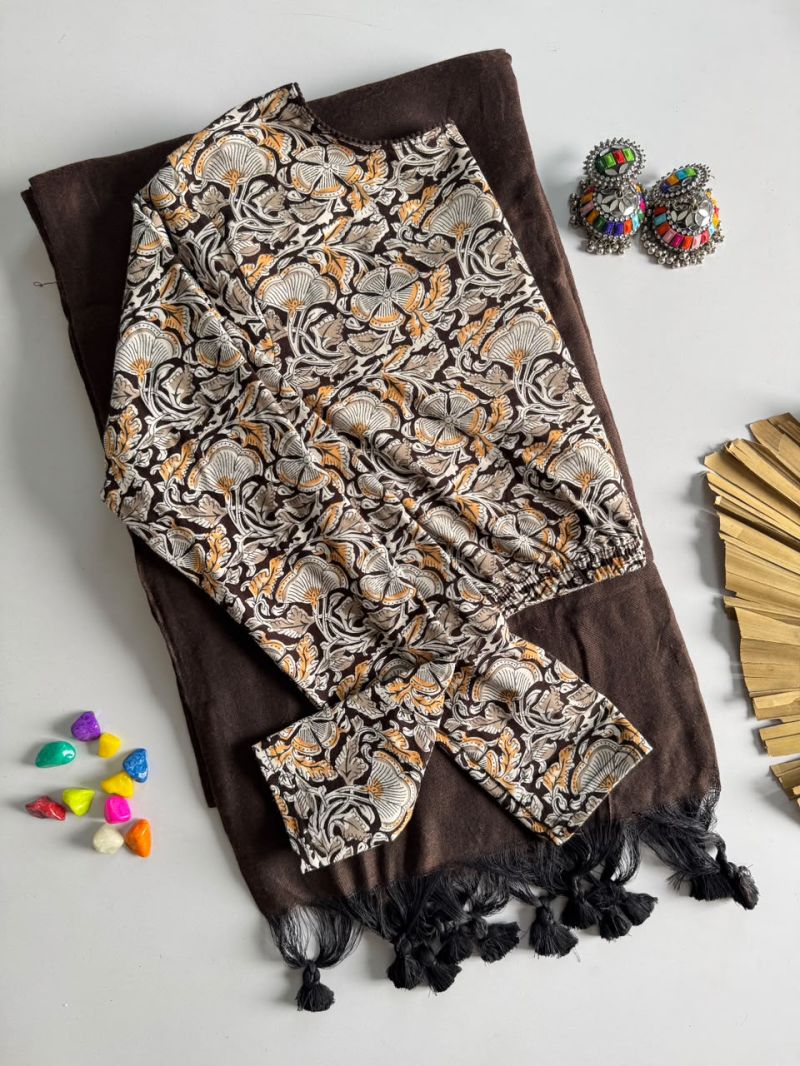 Khadi Vol 59 Khadi Cotton Saree With Cotton Ajrakh Print Blouse
