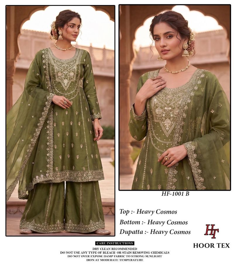 Hoor Tex 1001 A To D Cosmos Embroidery Salwar Kameez