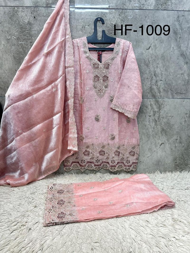 Hoor Tex 1009 A To D Rim Zim Crush Salwar Kameez