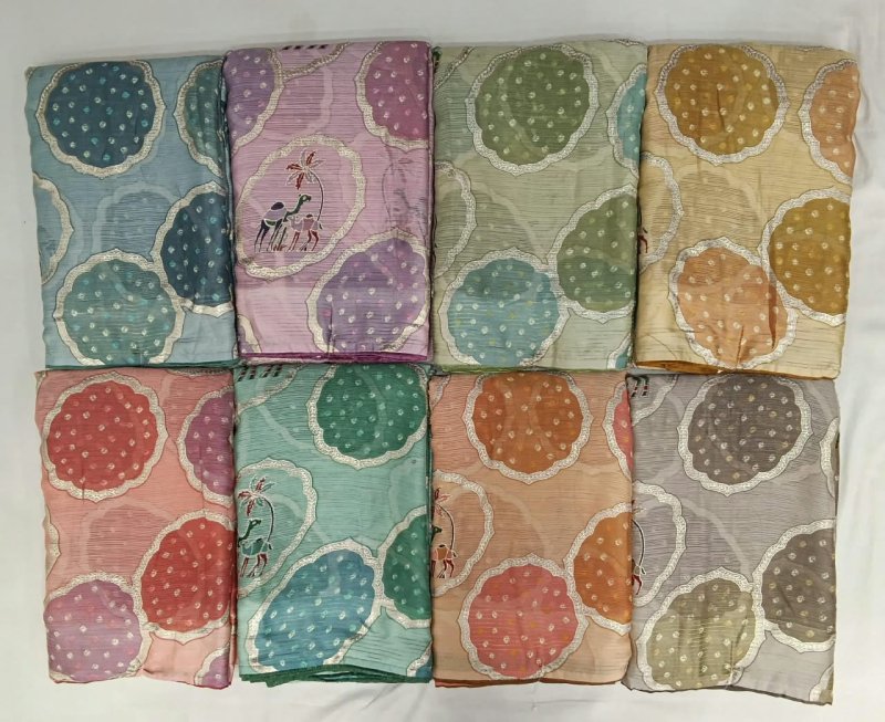 Aarushi Vol 1 By Kashvi Siya Silk Foil Printed Fancy Saree