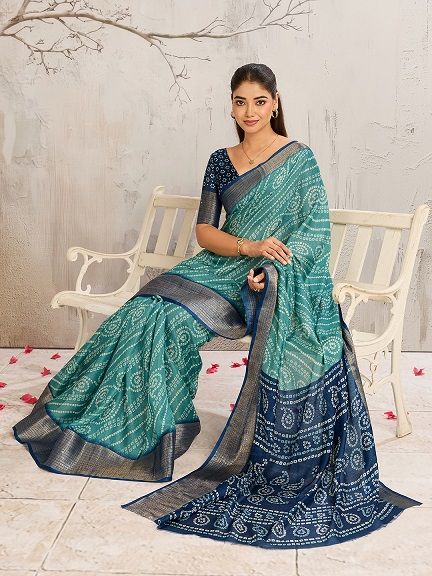 232 By Mahek Mars Mello Digital Printed Saree