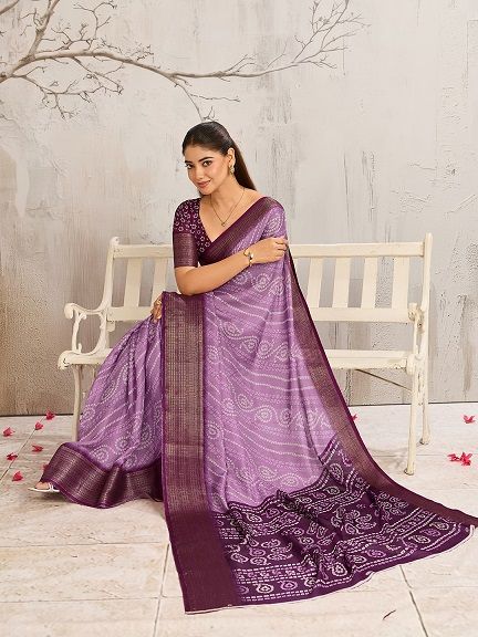 232 By Mahek Mars Mello Digital Printed Saree