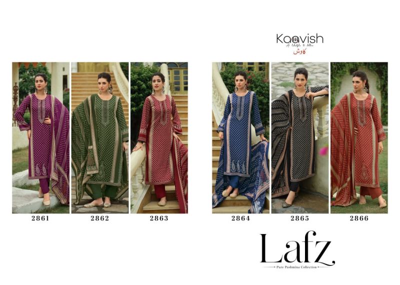 Lafz By Kaavish Viscose Pashmina Dress Material