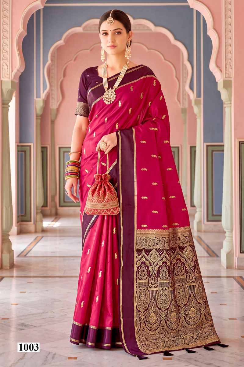 Narayani Gajji Silk Vol 1 By Saroj Satin Silk Saree 