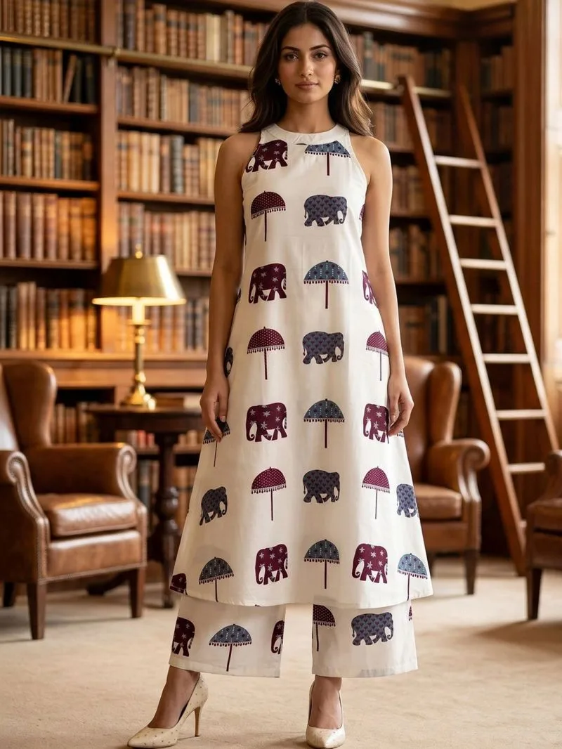 Dhruvi 481 To 483 Viscose Rayon Printed Kurti With Bottom