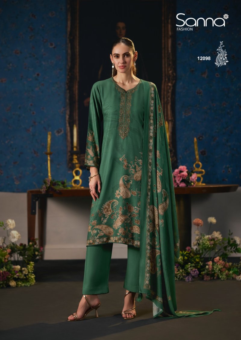 Bellisha By Sanna Viscose Pashmina Dress Materials