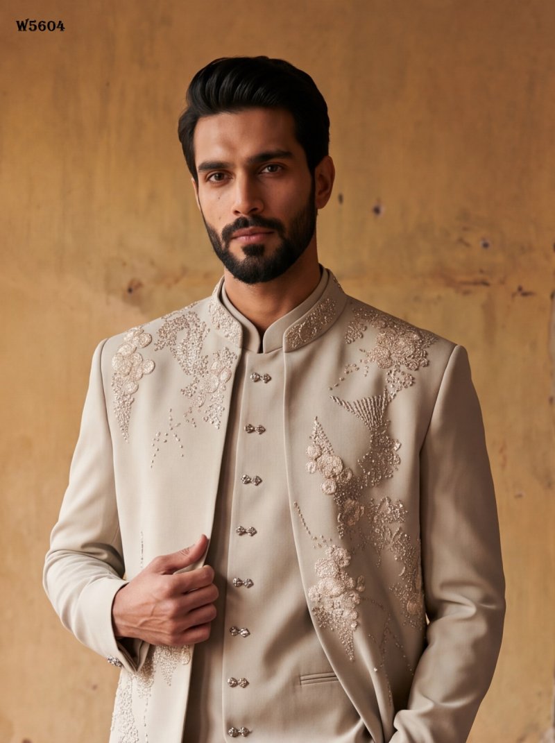 Outluk Wedding Vol 56 Lachaka Hand Work Designer Jodhpuri Suit