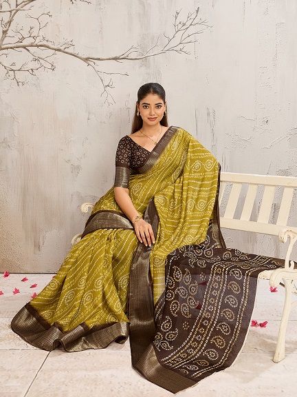 232 By Mahek Mars Mello Digital Printed Saree