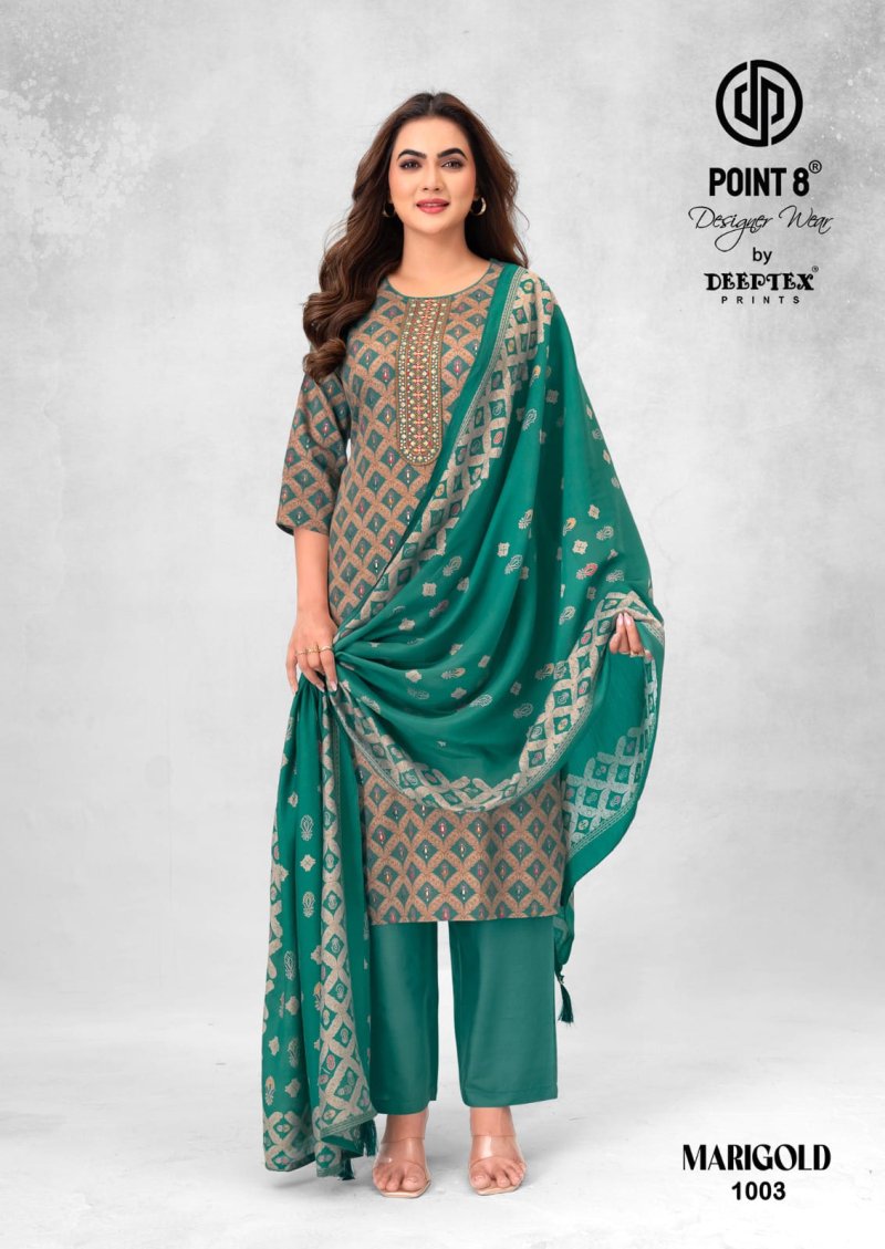 MariGold Vol 1 By Deeptex Jam Satin Readymade Dress 