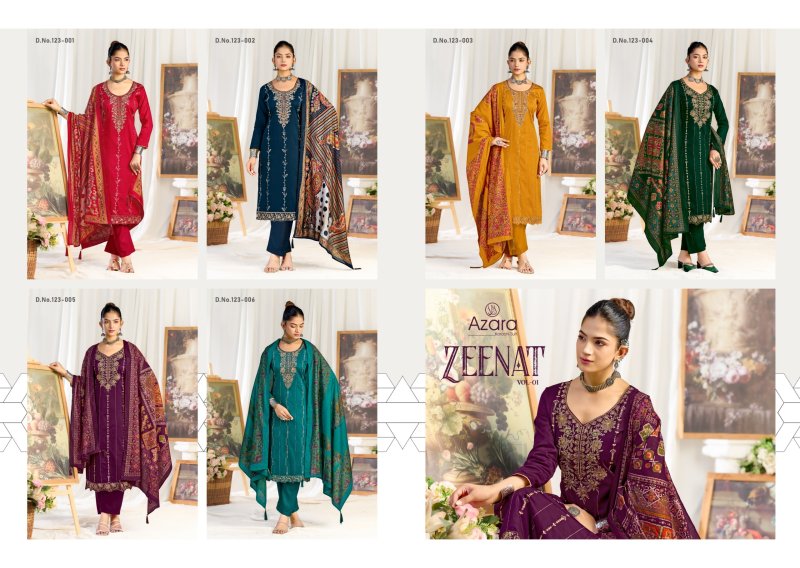 Zeenat By Radhika Azara Zam Cotton Dress Material