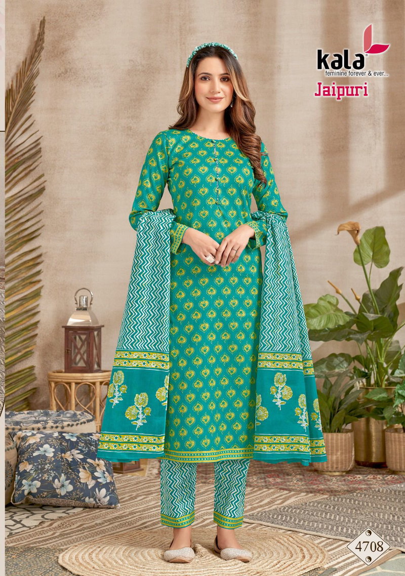 Jaipuri Vol 2 By Kala Cotton Dress Material Catalog - The Ethnic World