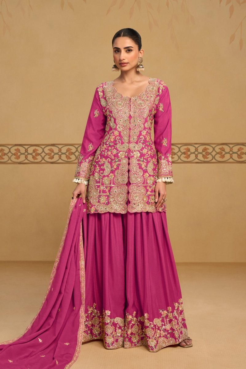 Panghat By Gulkayra Real Chinon Embroidery Readymade Suits