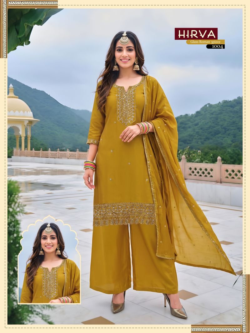 Hirva Vol 2 Roman Glass Embroidered Salwar Suits