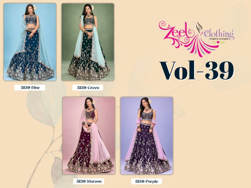 Zeel Vol 39 Rangoli Silk Zari And Sequence Embroidery Lehenga Choli