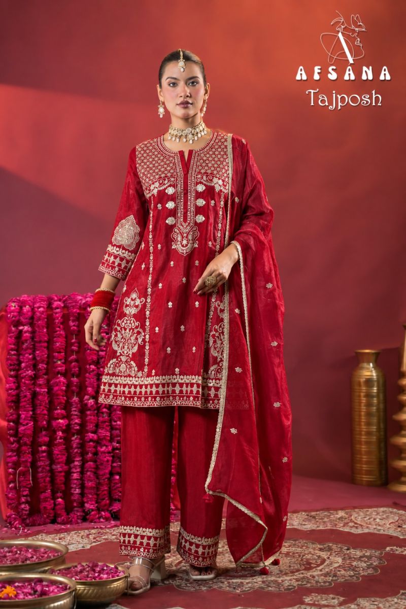 Tajposh By Afsana Russian Readymade Suits 