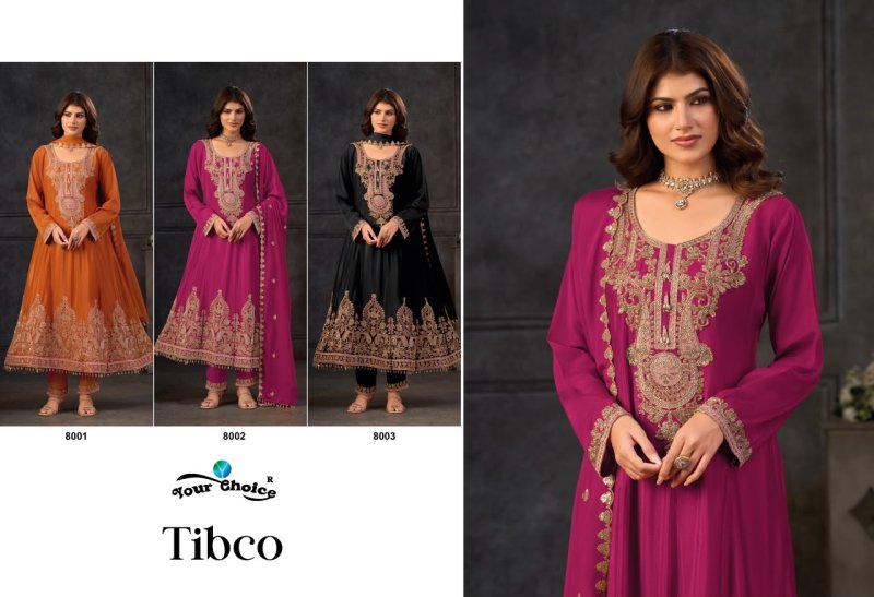 Tibco By Your Choice Designer Chinon Readymade Suits 