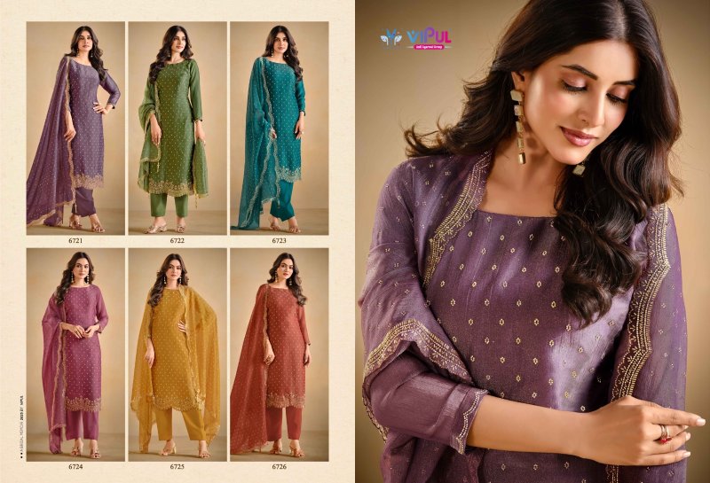 Solitaire Vol 3 By Vipul Gold Windy Designer Salwar Suits