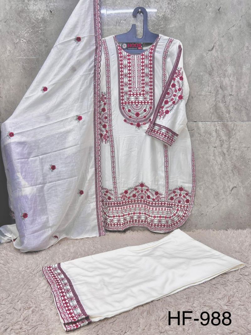 988 A To C By Hoor Tex Rayon Satin Salwar Kameez