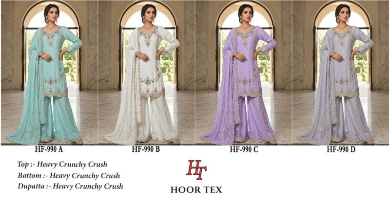 990 A To D By Hoor Tex Crunchy Crush Salwar Kameez