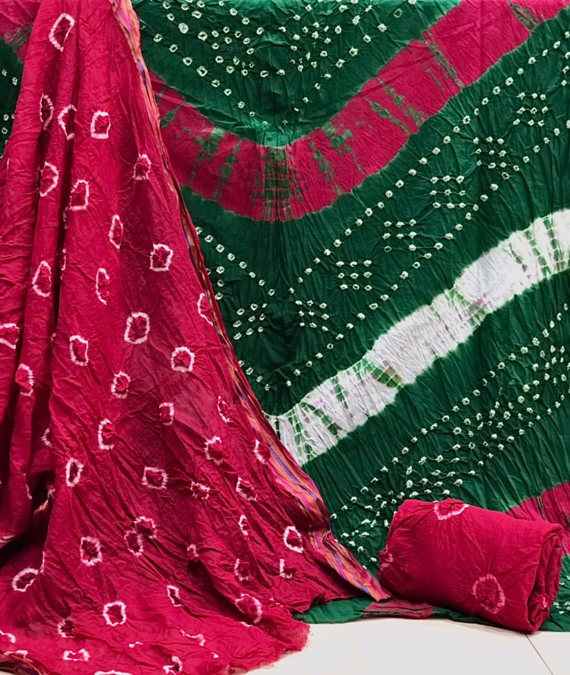 Bandhani Suit 33 Latest Designer Casual Daily Wear Cotton Dress Material  Collection - The Ethnic World