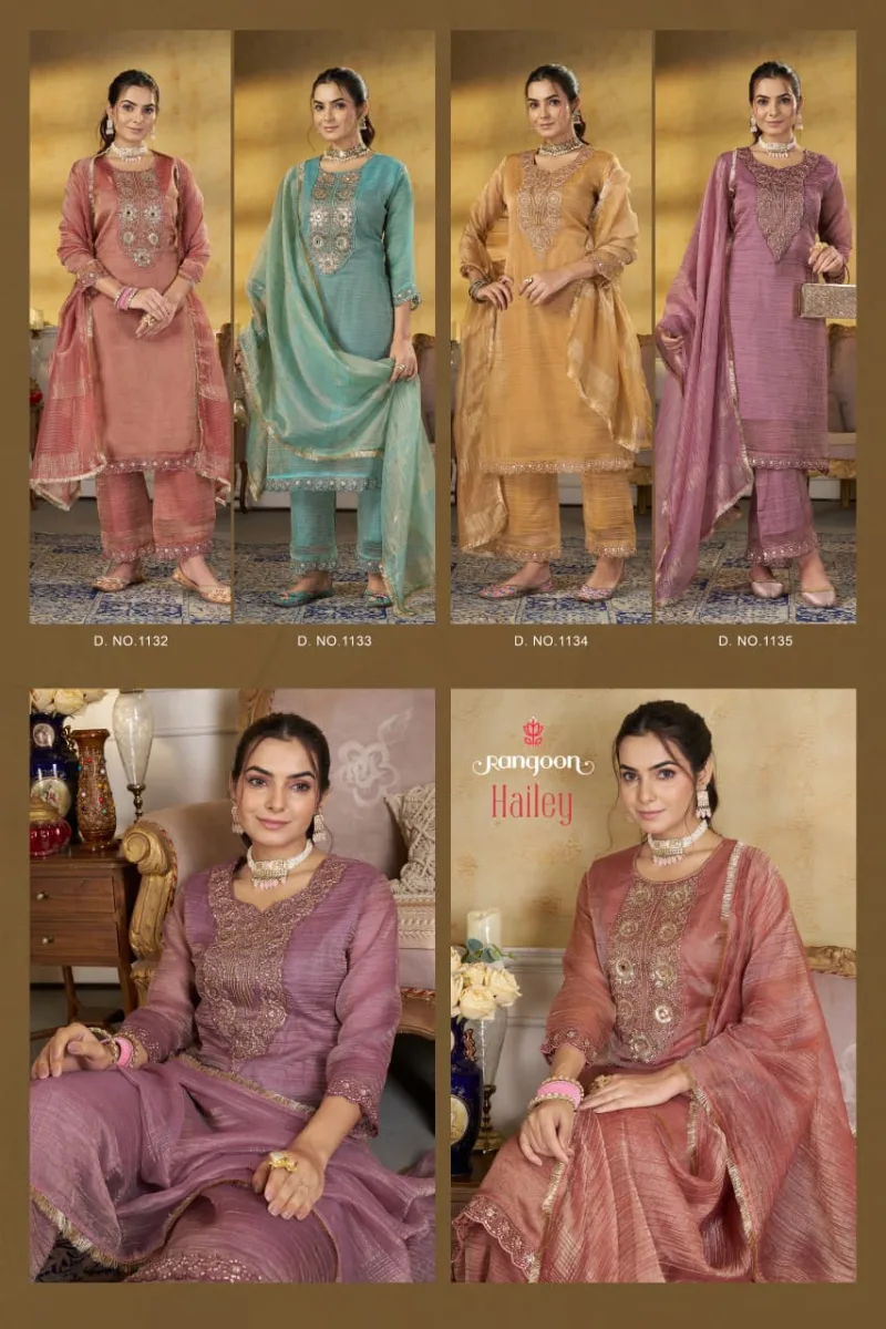 Hailey By Rangoon Salsa Kurti With Bottom Dupatta