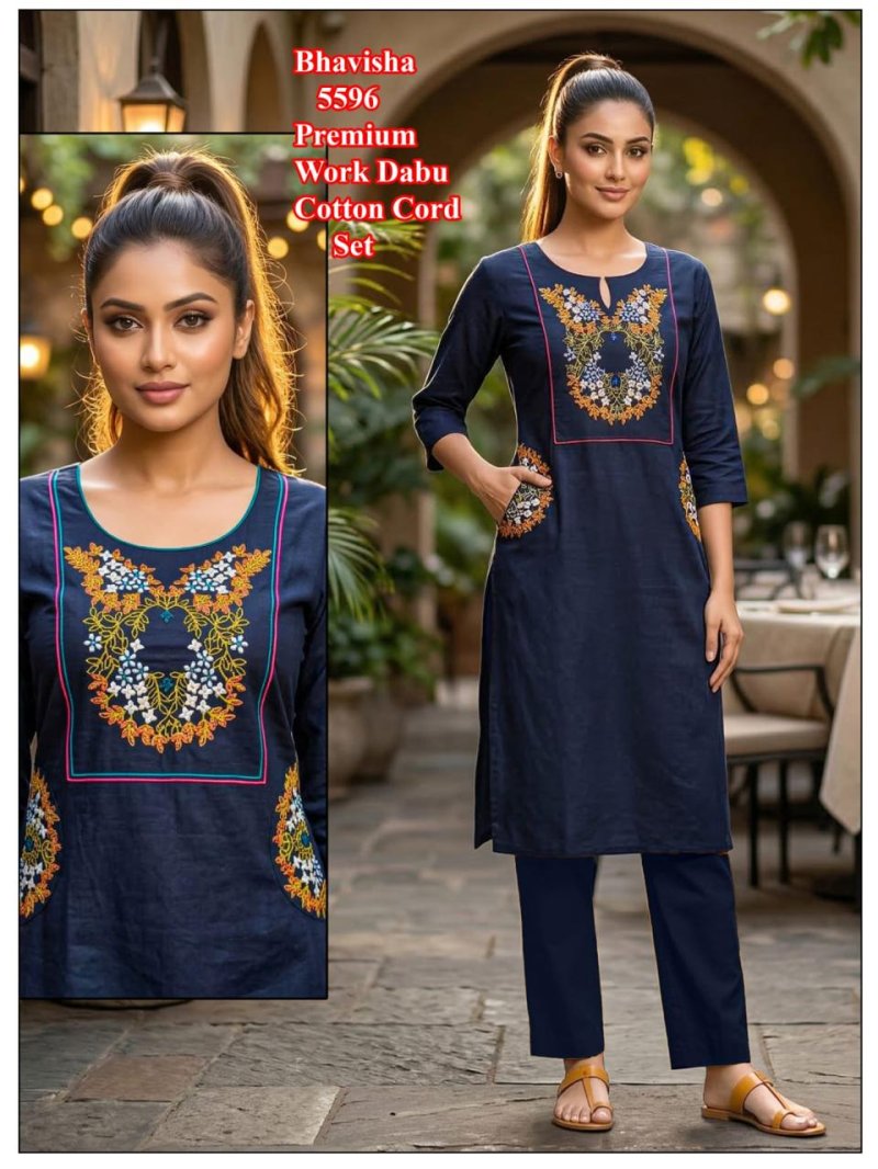 FF Dabbu Cotton Co Ord Set Best Wholesale Shop In Surat - The Ethnic World