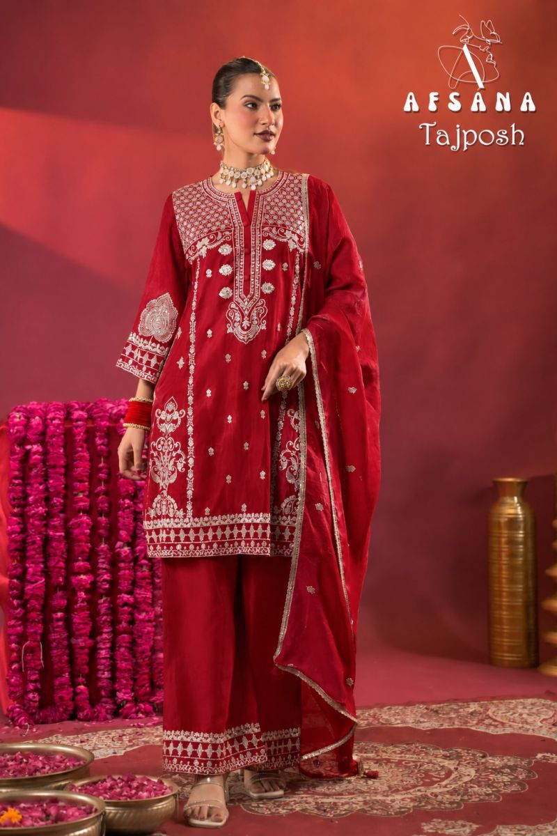 Tajposh By Afsana Russian Readymade Suits 