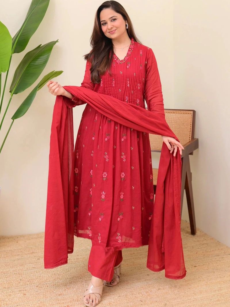Dhruvi 534 Viscose Printed Kurti With Bottom Dupatta